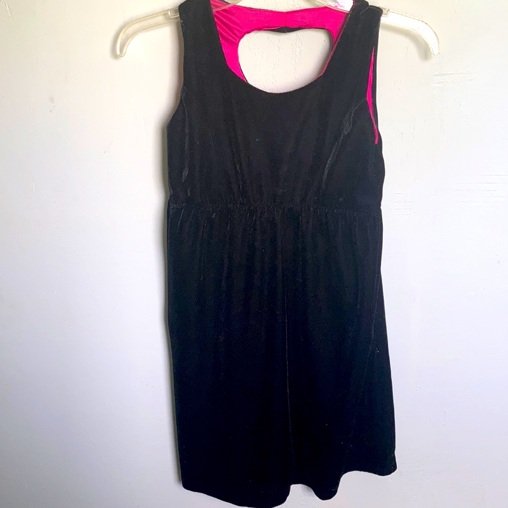Velvet Dress With Heart Cut Out